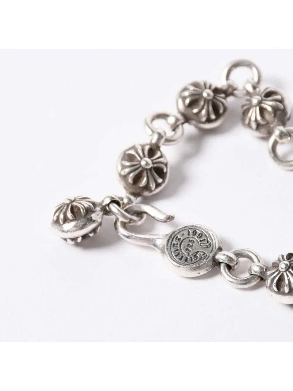 Chrome Hearts 2 Crossball Bracelet